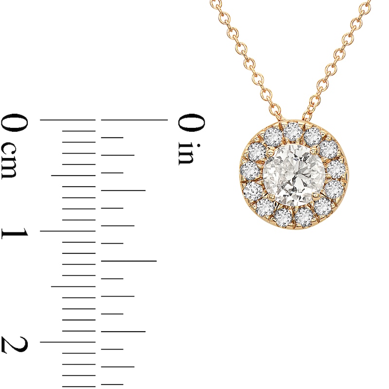 Main Image 2 of 1 CT. T.W. Diamond Frame Pendant in 10K Gold