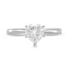 1 CT. Certified Heart-Shaped Diamond Solitaire Ring in 14K White Gold (I/I2)