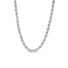 Thumbnail Image 0 of 5.3mm Hollow Glitter Rope Chain Necklace in 10K White Gold - 26"