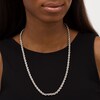 Thumbnail Image 1 of 5.3mm Hollow Glitter Rope Chain Necklace in 10K White Gold - 26"