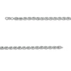 Thumbnail Image 2 of 5.3mm Hollow Glitter Rope Chain Necklace in 10K White Gold - 26"