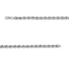 Thumbnail Image 2 of 5.3mm Hollow Glitter Rope Chain Necklace in 10K White Gold - 26"