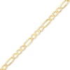 Thumbnail Image 0 of Ladies' 5.3mm Figaro Chain Bracelet in Hollow 10K Gold - 7.5"