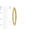 Thumbnail Image 3 of 30.0mm Diamond-Cut Tube Hoop Earrings in 10K Gold