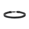 Thumbnail Image 1 of Men's 6.0mm Foxtail Chain Bracelet in Solid Stainless Steel  with Black Ion-Plate - 9"