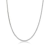 Thumbnail Image 1 of Men's 4.0mm Multi-Finish Foxtail Chain Necklace in Solid Stainless Steel  - 22"