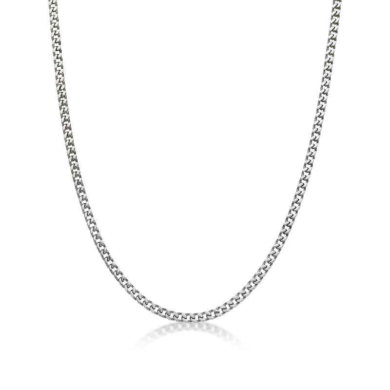 Main Image 1 of Men's 4.0mm Multi-Finish Foxtail Chain Necklace in Solid Stainless Steel  - 22"