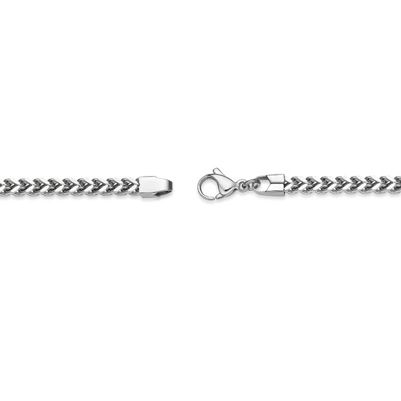 Men's 4.0mm Multi-Finish Foxtail Chain Necklace in Solid Stainless Steel - 22"