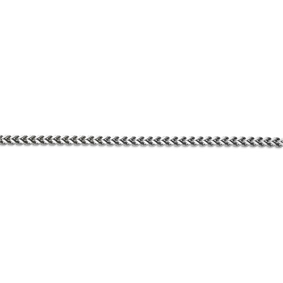 Men's 4.0mm Multi-Finish Foxtail Chain Necklace in Solid Stainless Steel - 22"