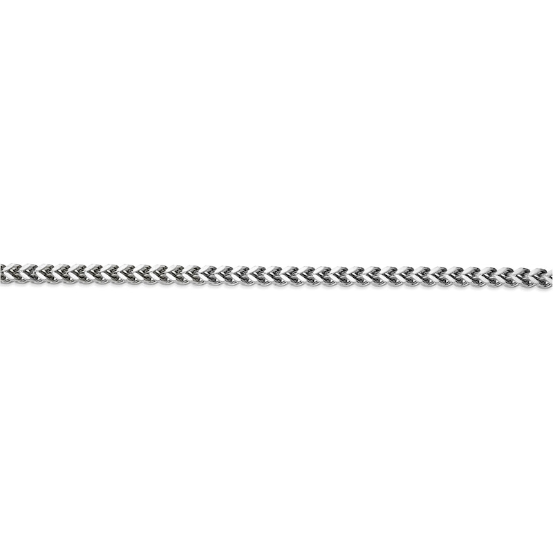 Main Image 3 of Men's 4.0mm Multi-Finish Foxtail Chain Necklace in Solid Stainless Steel  - 22"