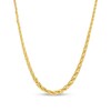 Thumbnail Image 1 of Ladies' Graduated Rope Chain Necklace in Hollow 10K Gold - 18"