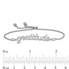 Thumbnail Image 3 of 1/4 CT. T.W. Diamond "gratitude" Bolo Bracelet in Sterling Silver - 9.5"