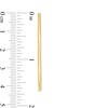 Thumbnail Image 3 of Made in Italy 40.0mm Diamond-Cut Tube Hoop Earrings in 14K Gold