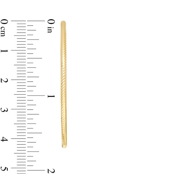 Made in Italy 40.0mm Diamond-Cut Tube Hoop Earrings in 14K Gold