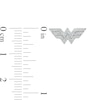Thumbnail Image 2 of Wonder Woman™ Collection 1/5 CT. T.W. Diamond Symbol Stud Earrings in Sterling Silver