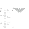 Thumbnail Image 3 of Wonder Woman™ Collection 1/5 CT. T.W. Diamond Symbol Stud Earrings in Sterling Silver