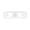 Thumbnail Image 2 of 1/15 CT. T.W. Diamond Three Stone Station Wedding Band in 10K White Gold