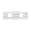 Thumbnail Image 2 of Men's 3/8 CT. T.W. Diamond Edge Wedding Band in 10K White Gold