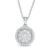 Thumbnail Image 1 of 1 CT. T.W. Diamond Frame Pendant in 10K White Gold
