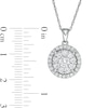 Thumbnail Image 3 of 1 CT. T.W. Diamond Frame Pendant in 10K White Gold