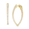 Thumbnail Image 0 of 2 CT. T.W. Diamond Inside-Out Hoop Earrings in 10K Gold