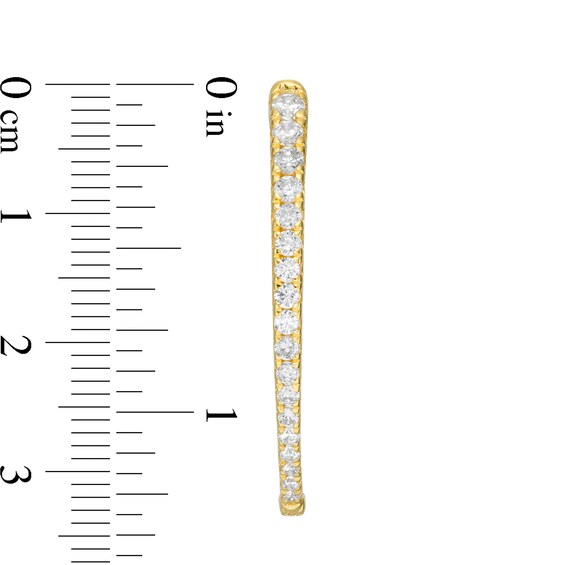 2 CT. T.w. Diamond Inside-Out Hoop Earrings in 10K Gold