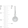 Thumbnail Image 2 of 3/4 CT. T.W. Diamond Double Frame Drop Earrings in 10K White Gold