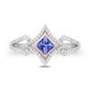 Thumbnail Image 4 of Enchanted Disney Ultimate Princess Celebration Tanzanite and 1/5 CT. T.W. Diamond Ring in Sterling Silver
