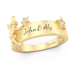 Enchanted Disney Tinker Bell Diamond Accent Ring in 10K Gold (1 Line)