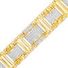 Thumbnail Image 0 of Men's 1-1/2 CT. T.W. Diamond Multi-Row Link Bracelet in 10K Gold - 8.5"