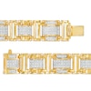 Thumbnail Image 1 of Men's 1-1/2 CT. T.W. Diamond Multi-Row Link Bracelet in 10K Gold - 8.5"