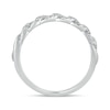 Thumbnail Image 4 of 3/8 CT. T.W. Diamond Cuban Curb Chain Link Stackable Anniversary Band in 10K White Gold