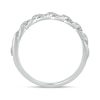 Thumbnail Image 3 of 3/8 CT. T.W. Diamond Cuban Curb Chain Link Stackable Anniversary Band in 10K White Gold