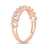 Thumbnail Image 2 of 1/3 CT. T.W. Diamond Cuban Chain Link Anniversary Band in 10K Rose Gold