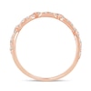 Thumbnail Image 3 of 1/3 CT. T.W. Diamond Cuban Chain Link Anniversary Band in 10K Rose Gold