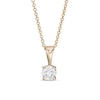Thumbnail Image 1 of 1/2 CT. Diamond Solitaire Pendant in 10K Gold (I/I3) - 18&quot;