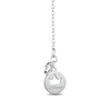 Thumbnail Image 2 of Enchanted Disney Ultimate Princess Celebration Multi-Gemstone and Diamond Accent Tiara Necklace in Sterling Silver - 16"