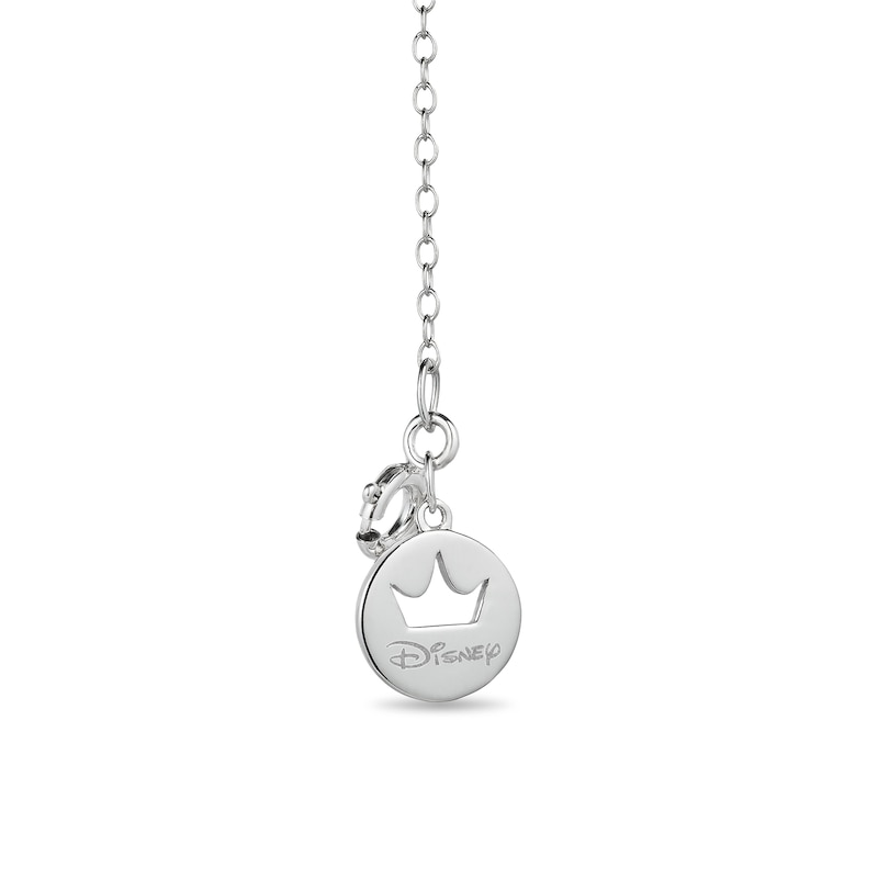 Enchanted Disney Ultimate Princess Celebration 1/10 CT. T.W. Diamond Tiara Necklace in Sterling Silver - 19"