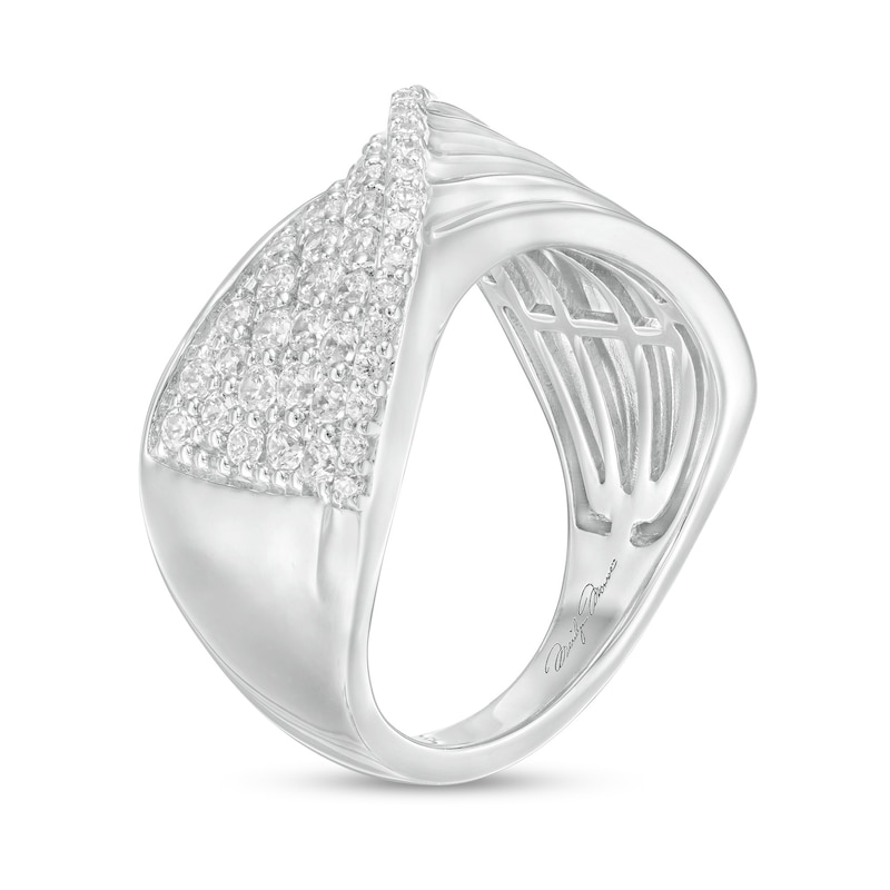 Marilyn Monroe™ Collection 3/4 CT. T.W. Diamond Crossover Ring in 10K White Gold