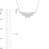 Thumbnail Image 2 of Wonder Woman™ Collection 1/10 CT. T.W. Diamond Symbol Necklace in Sterling Silver - 16"