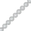 Thumbnail Image 0 of Zales Private Collection 4 CT. T.W. Certified Diamond Tennis Bracelet in 14K White Gold (F/I2) - 7.25"