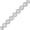 Thumbnail Image 1 of Zales Private Collection 4 CT. T.W. Certified Diamond Tennis Bracelet in 14K White Gold (F/I2) - 7.25"