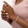 Thumbnail Image 2 of Zales Private Collection 4 CT. T.W. Certified Diamond Tennis Bracelet in 14K White Gold (F/I2) - 7.25"