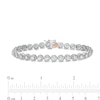 Thumbnail Image 3 of Zales Private Collection 4 CT. T.W. Certified Diamond Tennis Bracelet in 14K White Gold (F/I2) - 7.25"