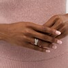 Thumbnail Image 2 of Zales Private Collection 1 CT. T.W. Certified Diamond Crossover Split Shank Ring in 14K White Gold (F/I2)