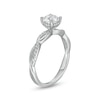 Thumbnail Image 3 of 1 CT. T.W. Diamond Twist Shank Engagement Ring in Platinum