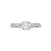 Thumbnail Image 3 of 1 CT. T.W. Diamond Twist Shank Engagement Ring in Platinum