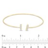 Thumbnail Image 3 of 1/20 CT. T.W. Diamond Double Bar Flex Bangle in 10K White Gold