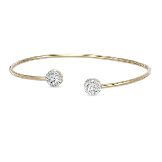 1/4 CT. T.w. Composite Diamond Flex Bangle in 10K Gold