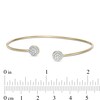 Thumbnail Image 3 of 1/4 CT. T.W. Composite Diamond Flex Bangle in 10K Gold
